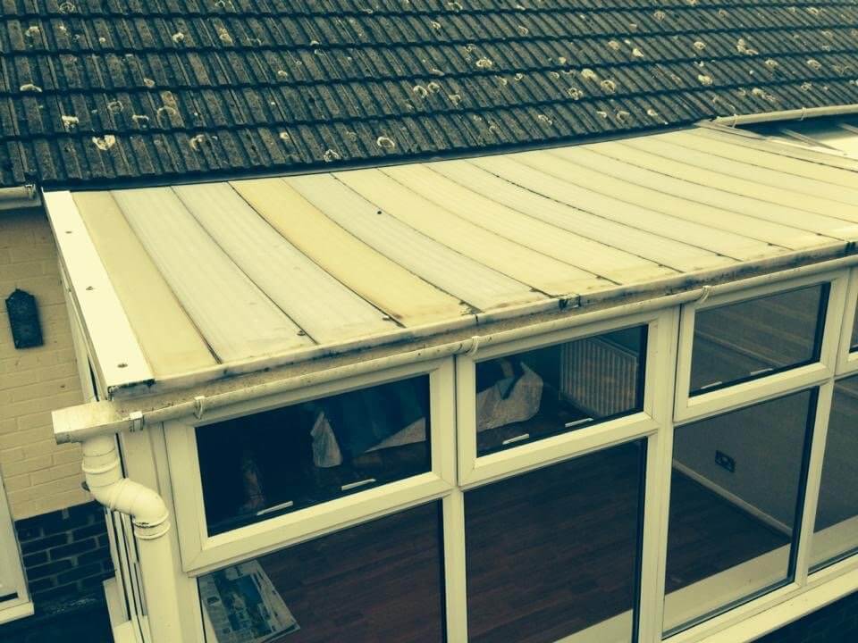 old conservatory roof