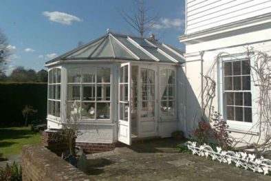 Small white conservatory