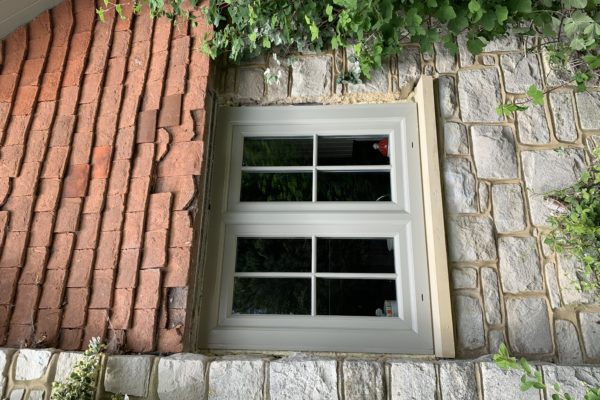 Pebble Grey casemeent window