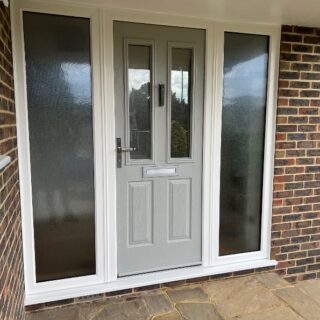Light Grey Composite Front Door