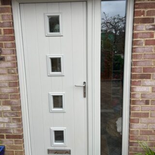 4 square composite door and sidelight