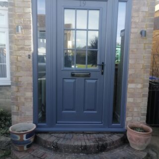 RAL 7016 Composite door and side frames