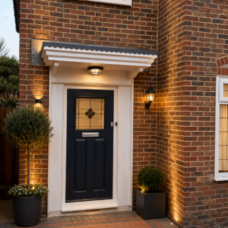 Composite door and canopy